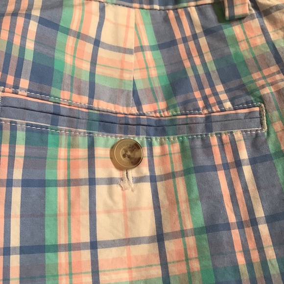 Vineyard Vines plaid breaker shorts Pastel plaid cotton poplin size 18 worn once - Picture 9 of 13